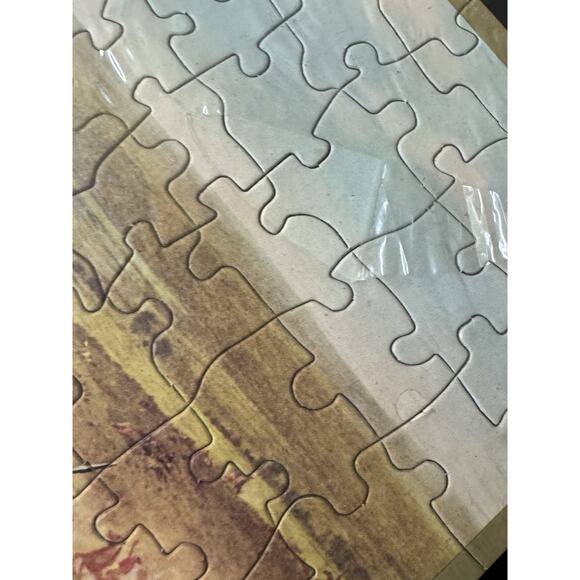 VTG Budweiser Custer’s Last Fight Jigsaw Puzzle Promo Breweriana Partial Sealed - Picture 5 of 6